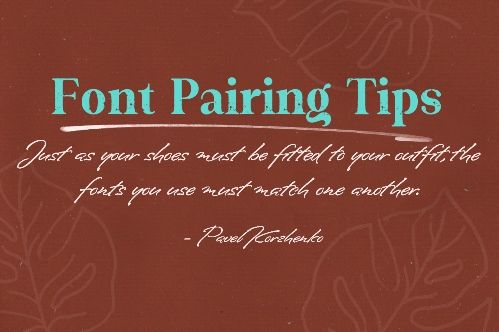 Font Pairing Tips