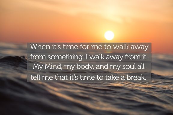 Time To Walk Away