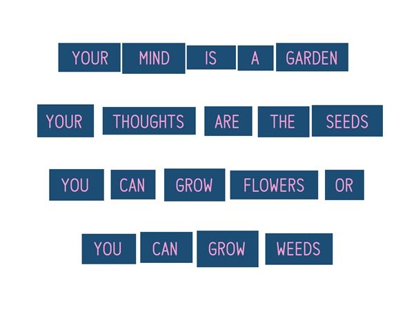 Word Bits Created From Block