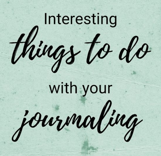 Alter Your Journaling