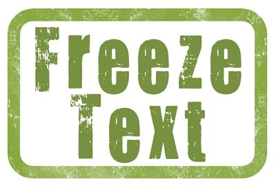 Freeze Text