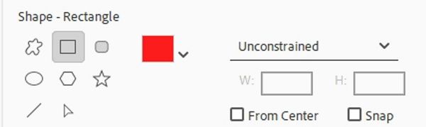 Rectangle Settings