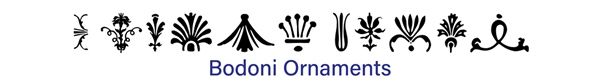 Bodoni Ornaments
