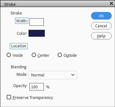 Edit Stroke Settings