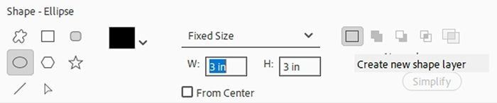Ellipse Options
