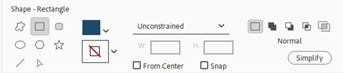 Shape Settings