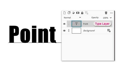 Type Layers Line Of Type