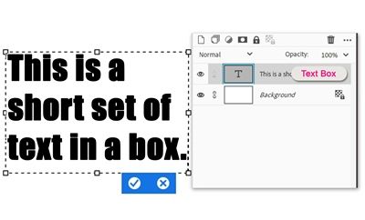Type Layers Text Box