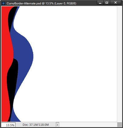 Blue Border Curve