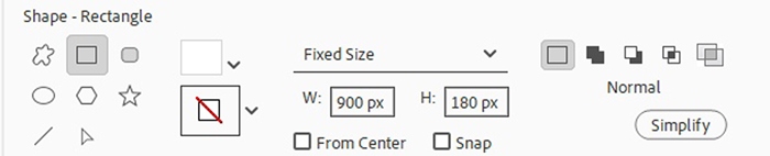 Word Strip Rectangle Settings