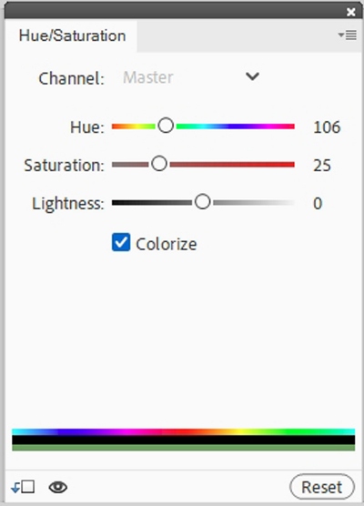 Hue/Saturation Settings