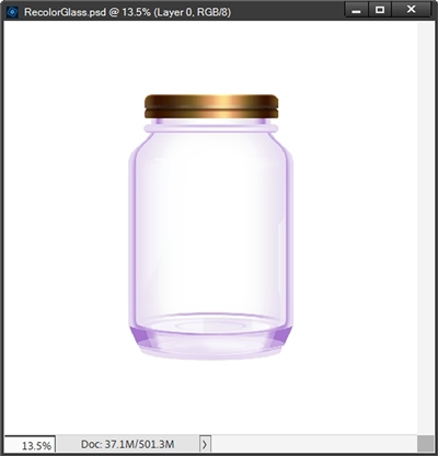 Recolor Glass - Purple Jar #1