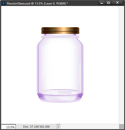 Recolor Glass - Transparent Purple