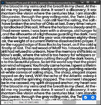 Photo Text Line Spacing