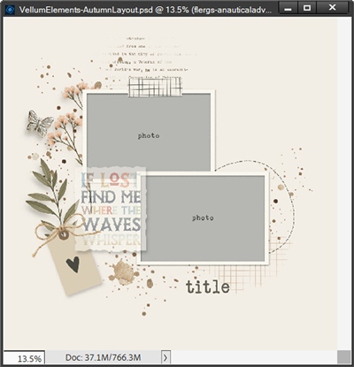 Card Clipped - Vellum Element