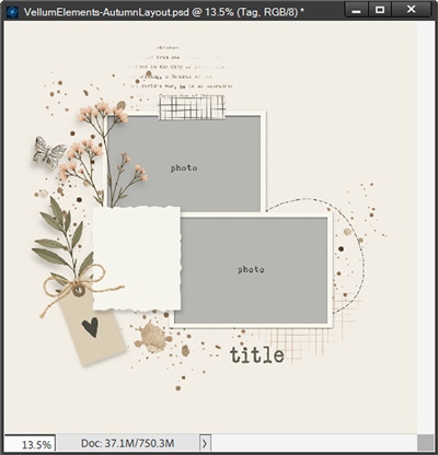 White Tag - Vellum Element