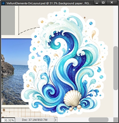 Waves - Vellum Element Base