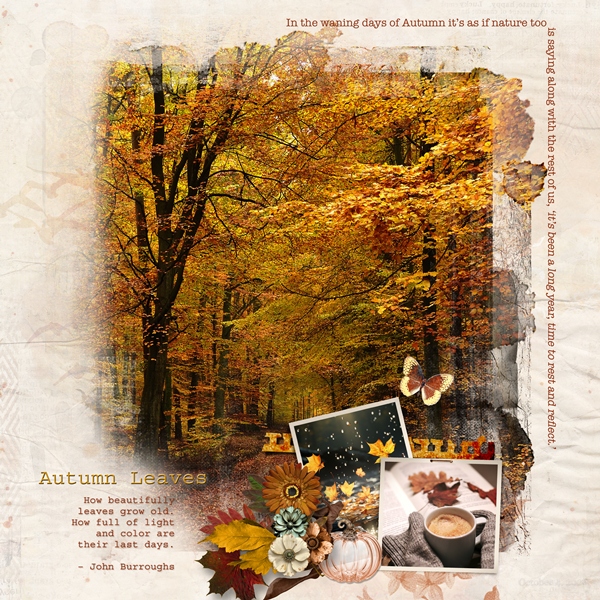 Autumn Leaves - Journaled Border