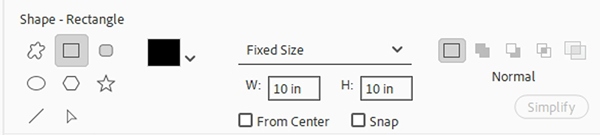 Shape Options